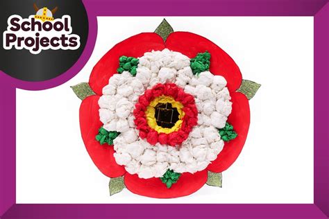 make a tudor rose|tudor rose paper art project.